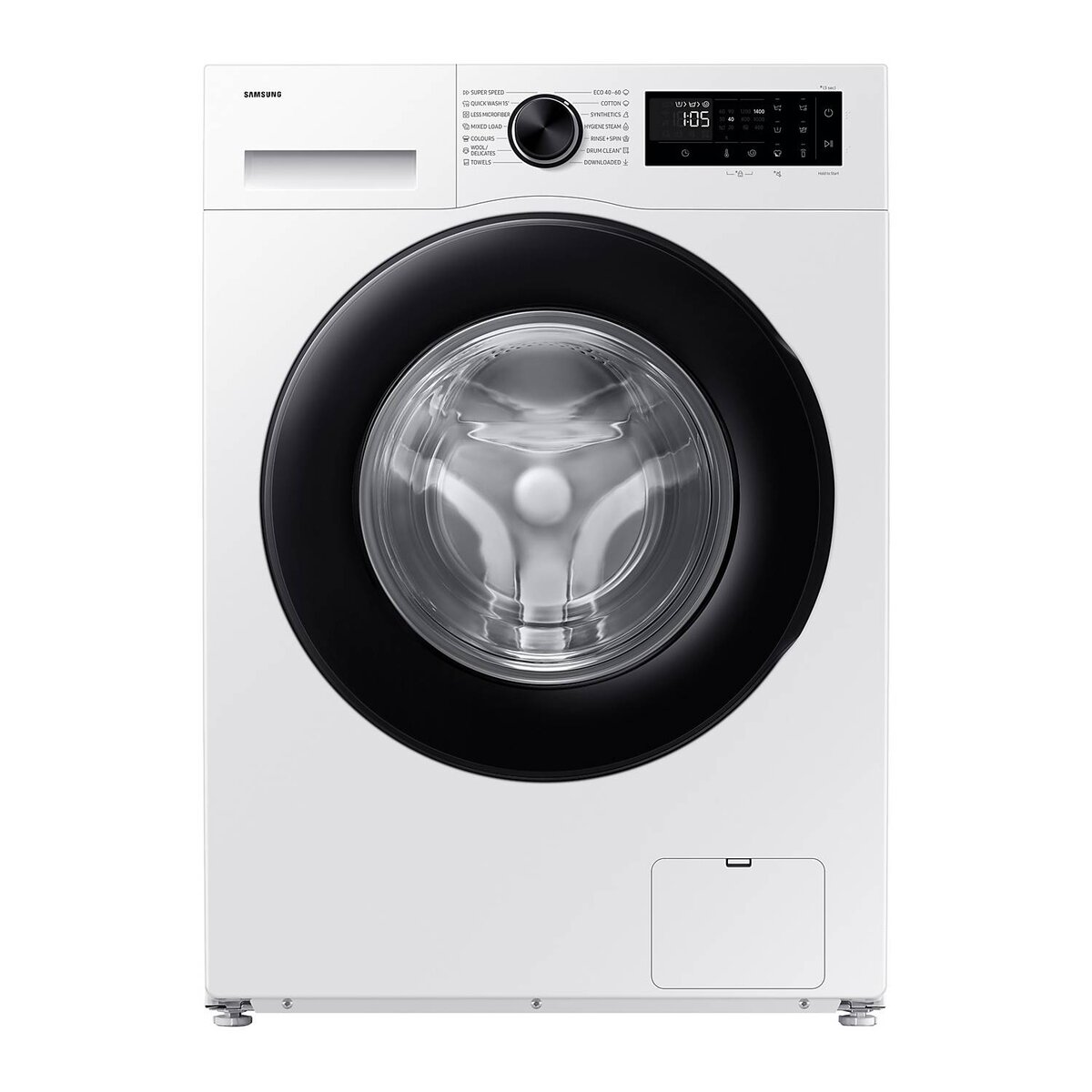 Пералня SAMSUNG WW90DG5G34ABLE, 9kg, Предно зареждане, Клас А, Bubble технология, Steam Wash, Бяла — снимка