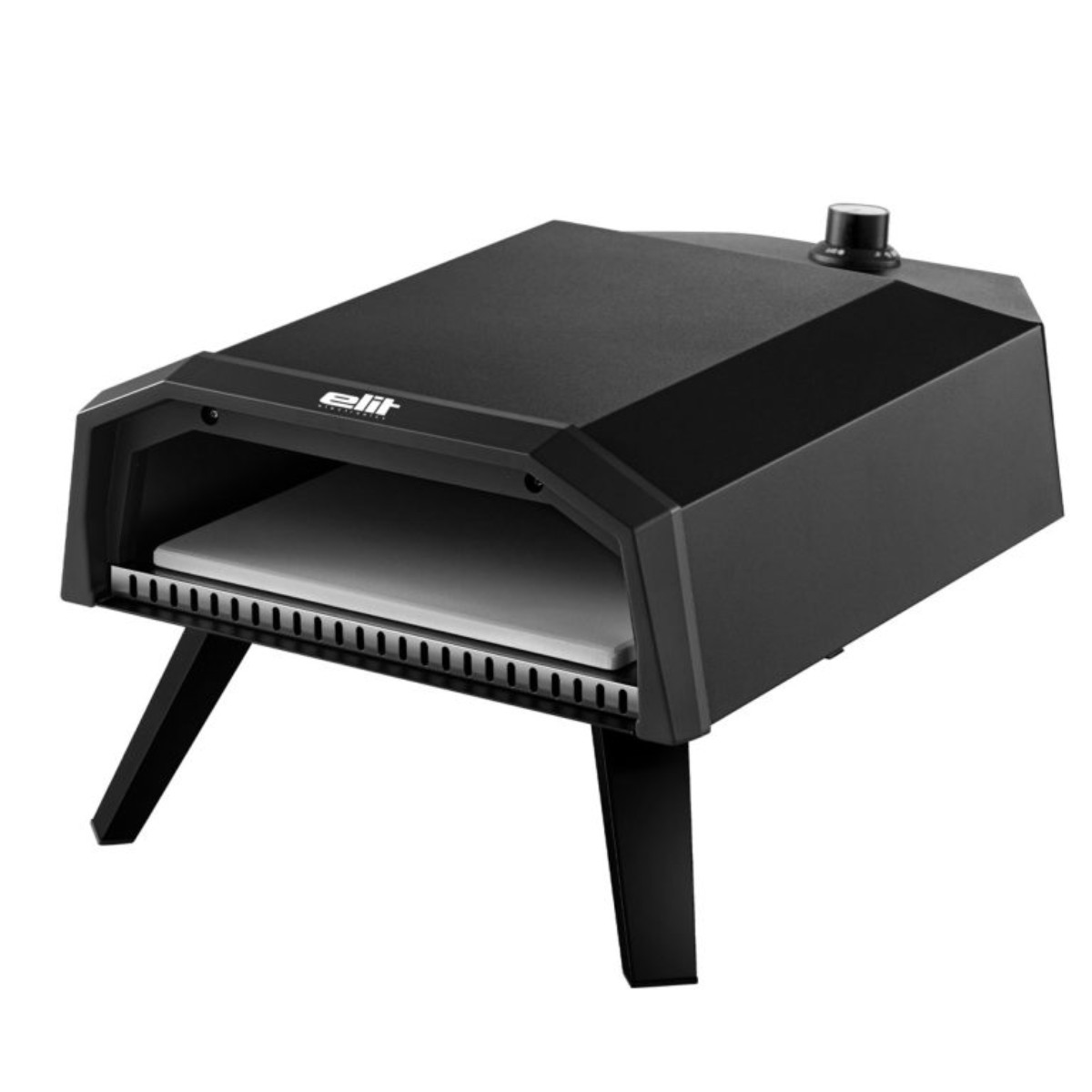 Газова фурна за пица Elit Pizzarella Veloce, 4.1KW, Пиезо-електрическо запалване, Аксесоари, Черен — снимка