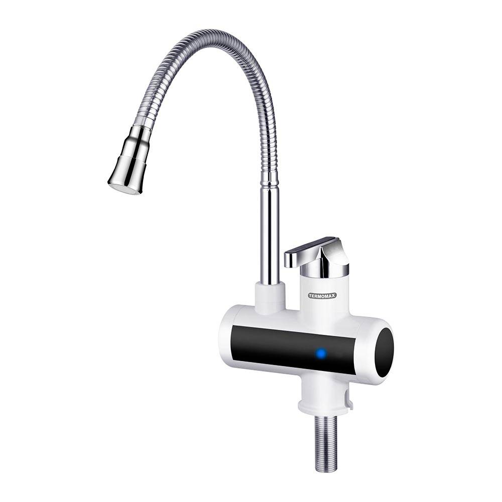 Водонагревател Termomax TX40TF, 3600W, 30-60°C, IPX4 защита, Гъвкав чучур, Плот, Бял — снимка