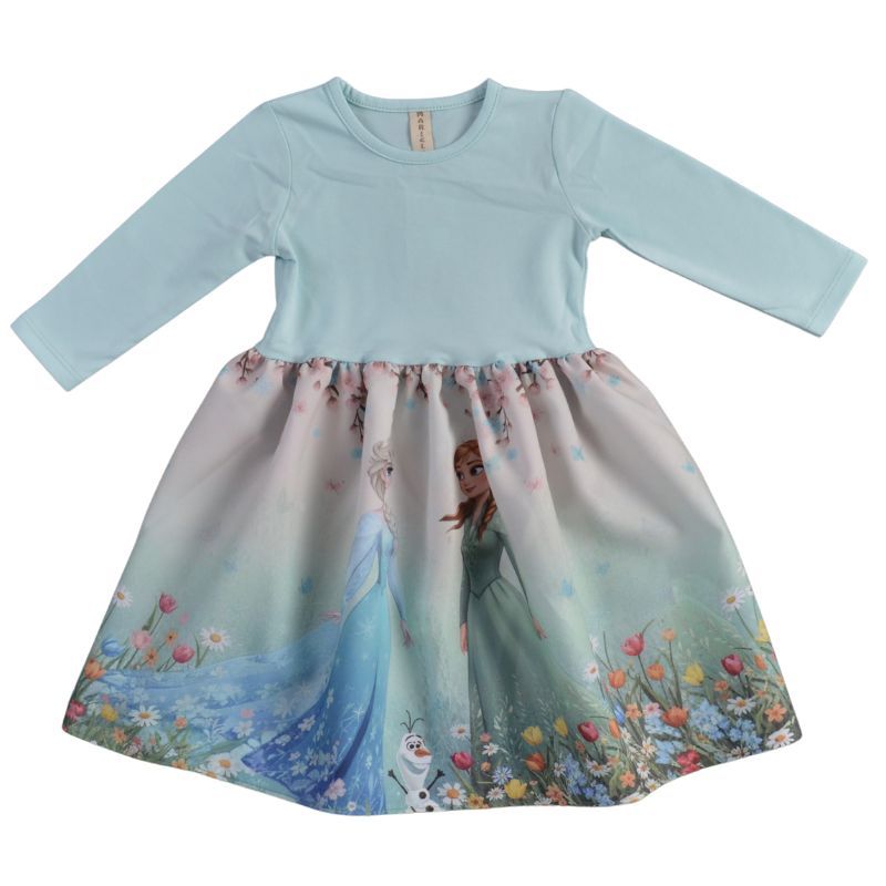 Памучна детска рокля Elsa&Anna Flowers  — снимка на продукта от MARIELA
