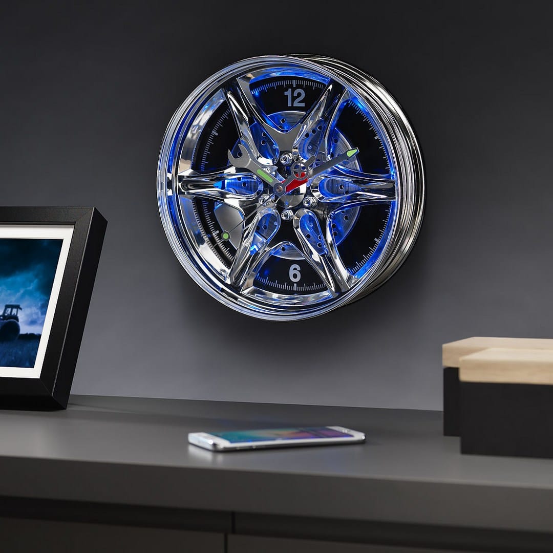 LED Стенен Часовник - Джанта от Dreboliikicom — продуктова снимка