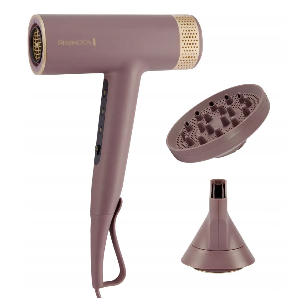Сешоар Remington EC8930 AIRvive™, 1600W, 110000 об/мин, 2 скорости, 3 температурни настройки, Ionic Air, Cool shot, Лилав/Златист — снимка на продукта от Remington