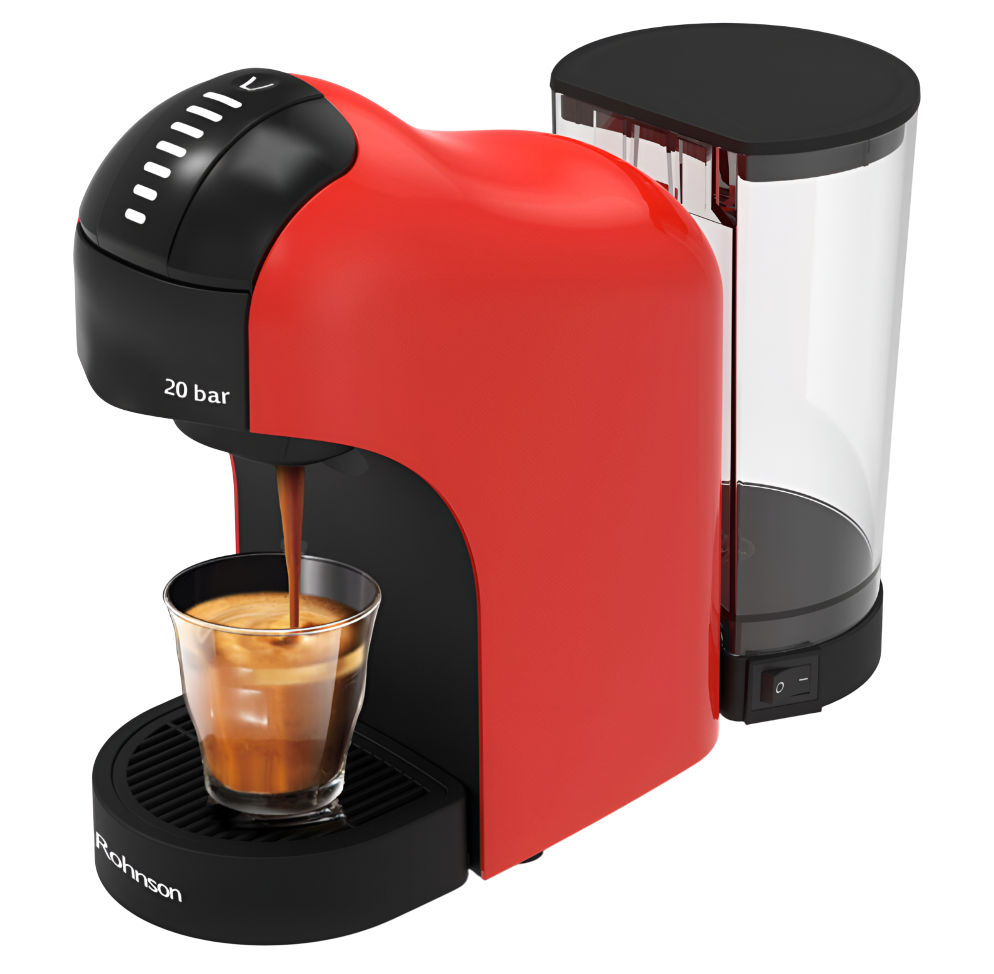 Снимка на Мултикапсулна кафемашина Rohnson, R-98046R, червена, AirTrade, цена 63.48 лв
