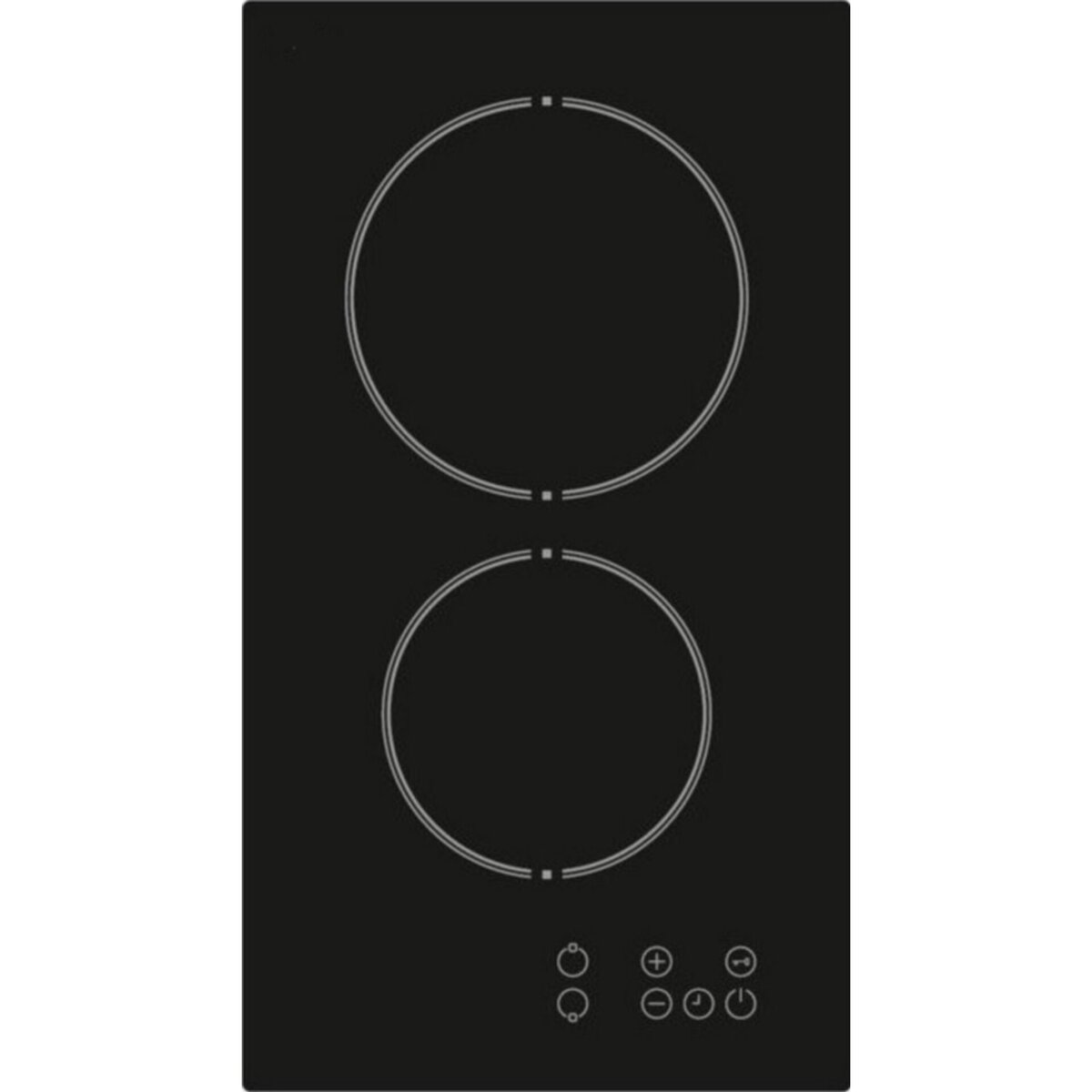 Керамичен плот за вграждане Finlux FXVT-302ECO, 3000W, 2 зони, 9 степени, Сензорно управление, Черен — снимка