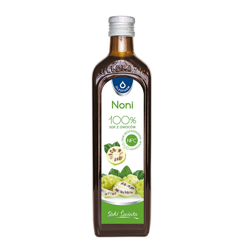 Снимка на Сок от Нони – Имунитет, жизнен тонус и антиоксидантна защита, 490 ml, Oleofarm, цена 23.95 лв