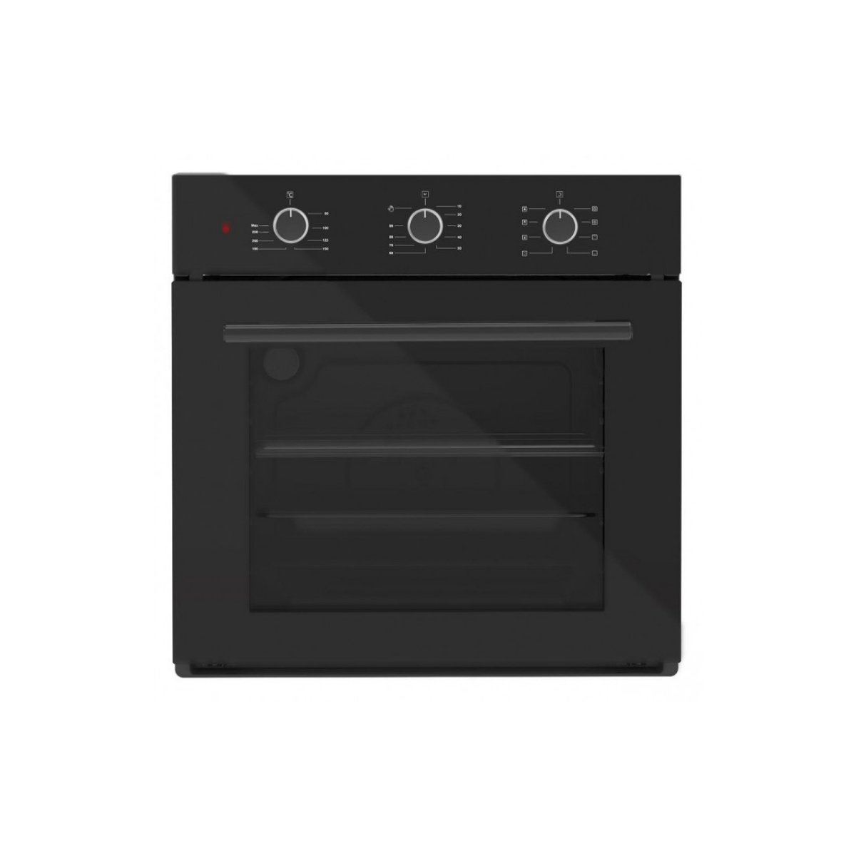 Фурна за вграждане KUMTEL B66-SF2, 1600W, Клас А, 52L, 9 програми, Таймер, Вентилатор, Черен — снимка