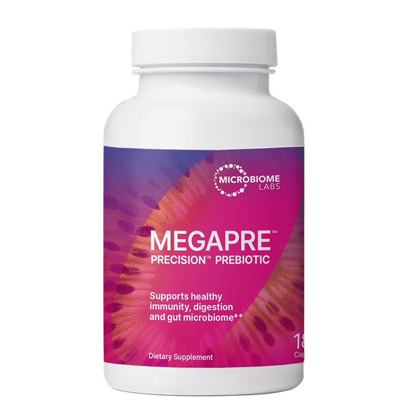 Снимка на Пребиотична фибро-смес – Баланс на микробиома и имунна подкрепа, MegaPre™ Precision™, 4 g, 180 капсули, Microbiome Labs, цена 89.69 лв