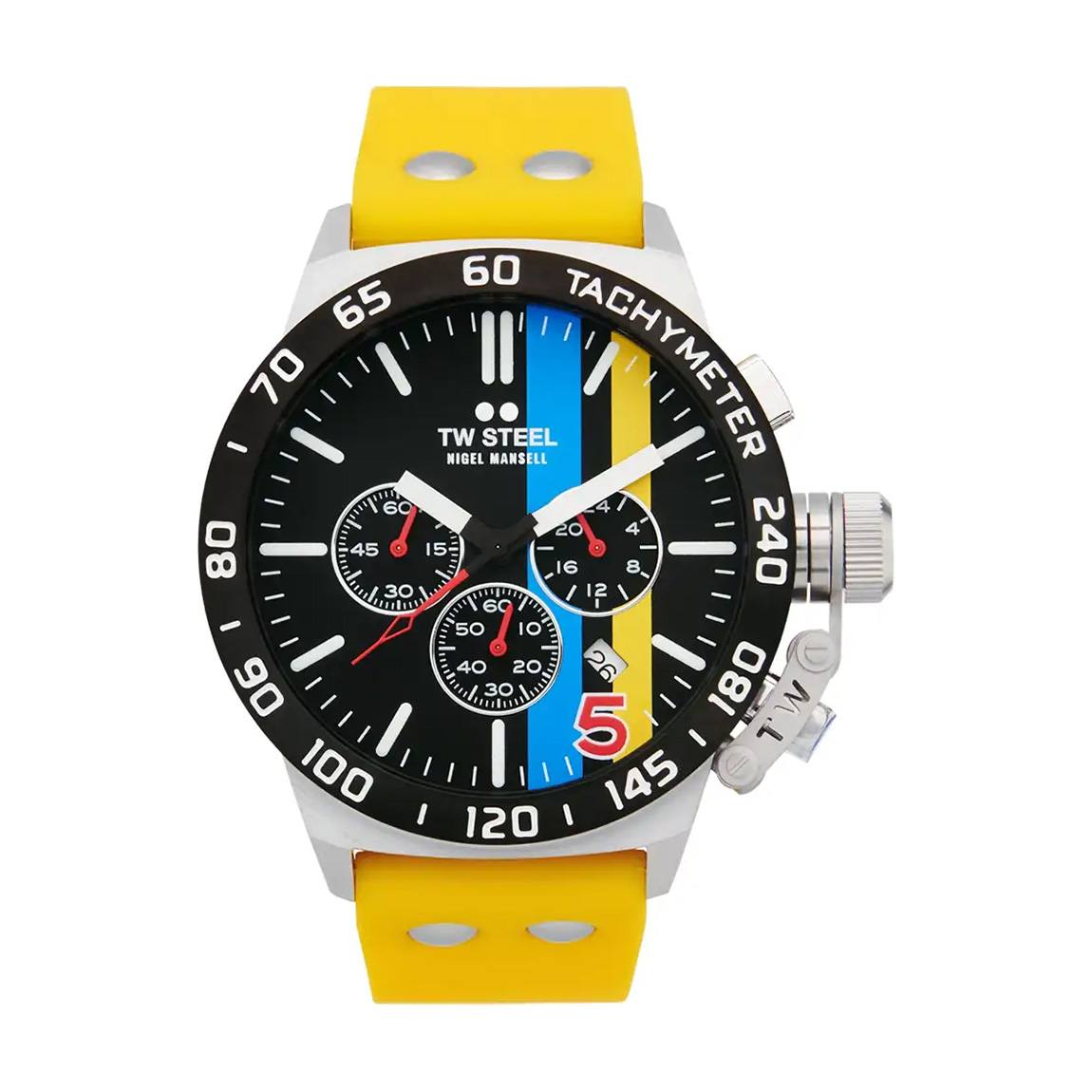 Мъжки часовник TW Steel Nigel Mansell Quartz Chrono CS124, модел за мъже, спортен и елегантен дизайн, снимка.  

7