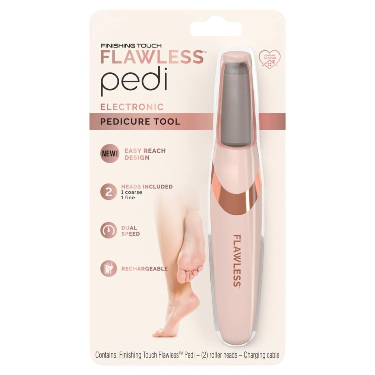 Electric Callus Remover FLAWLESS Pedi Розов — снимка на продукта от FLAWLESS