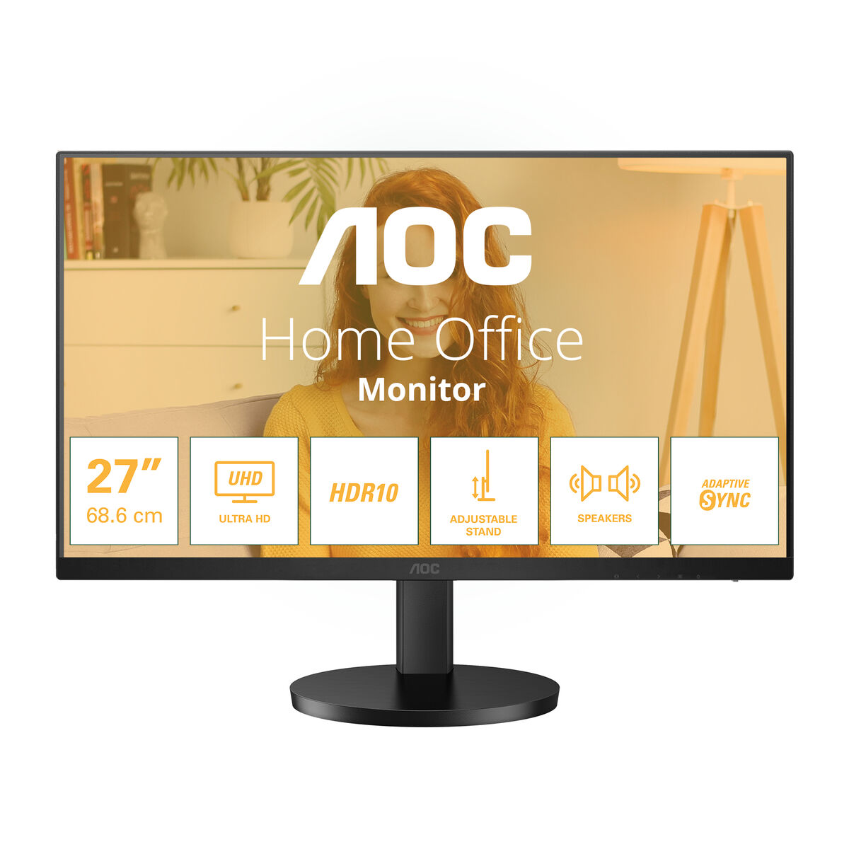 Gaming монитор AOC U27B3AF 4K Ultra HD 27" 60 Hz — снимка на продукта от AOC
