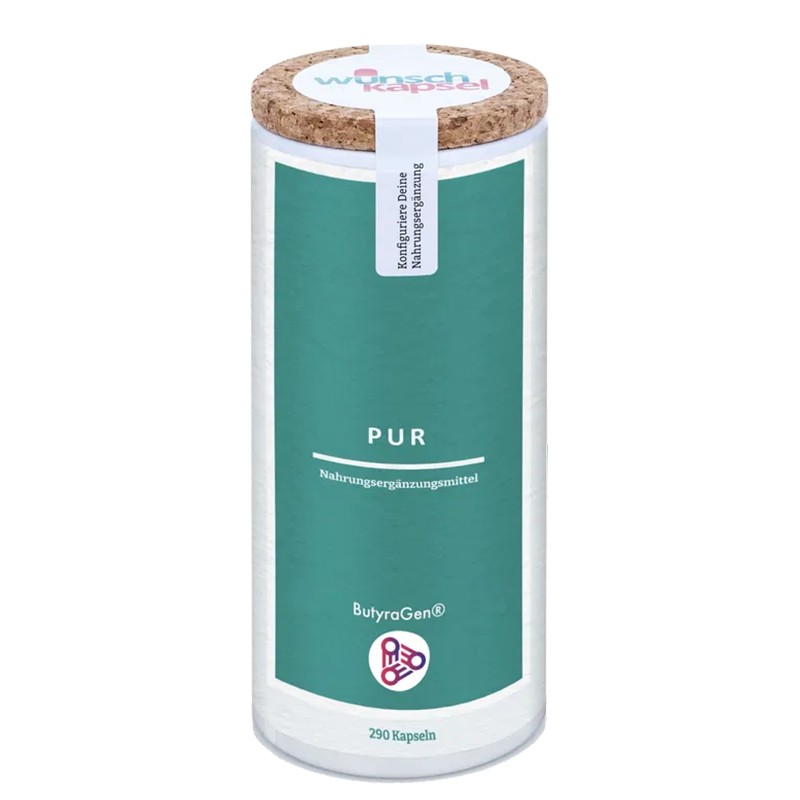 Снимка на ButyraGen® (Трибутиринов комплекс) – Баланс на чревната микрофлора и добро храносмилане, 290 капсули, Wunschkapsel, цена 95.42 лв