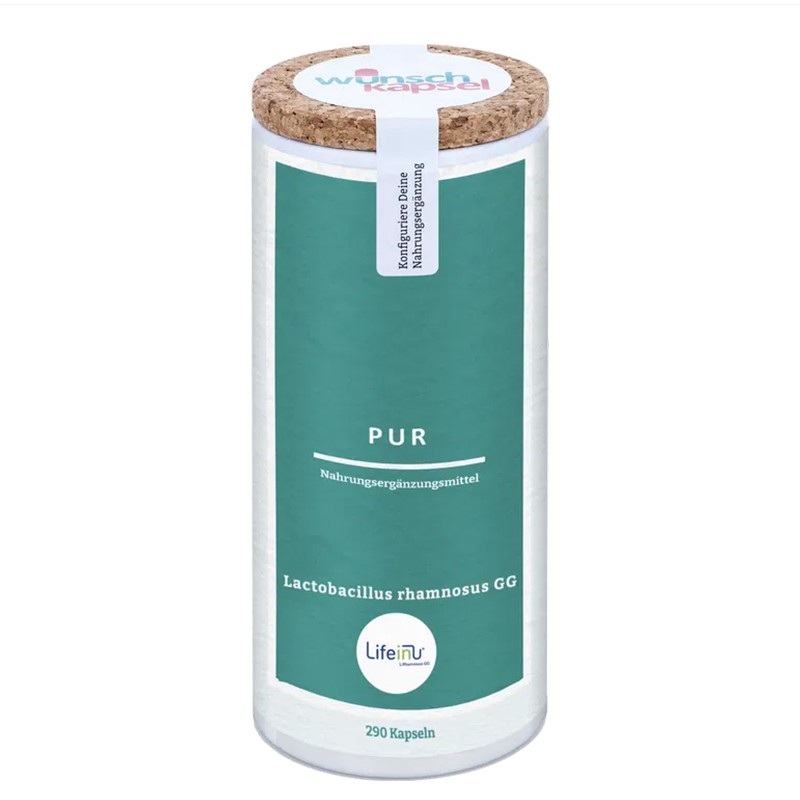 Lactobacillus rhamnosus GG – Имунна защита и чревен баланс, 10 млрд. CFU, 290 капсули от Wunschkapsel — продуктова снимка