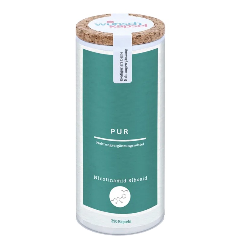 Никотинамид рибозид – Клетъчно здраве и енергиен метаболизъм, 300 mg, 290 капсули от Wunschkapsel — продуктова снимка