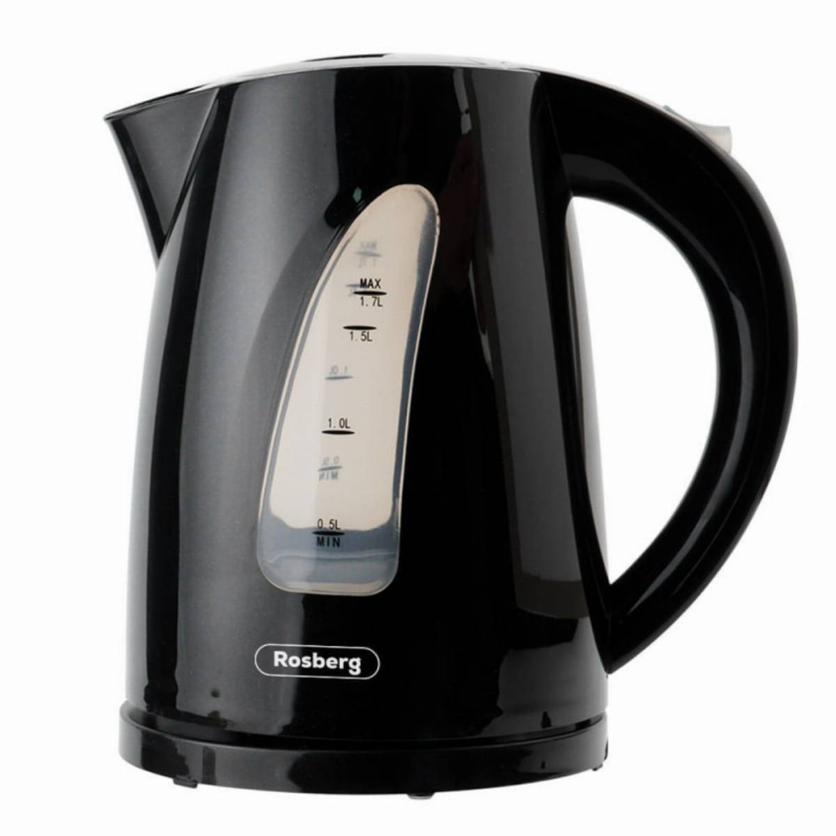 Електрическа кана Rosberg R51230B, 2200W, 1.7 литра, безжична — снимка