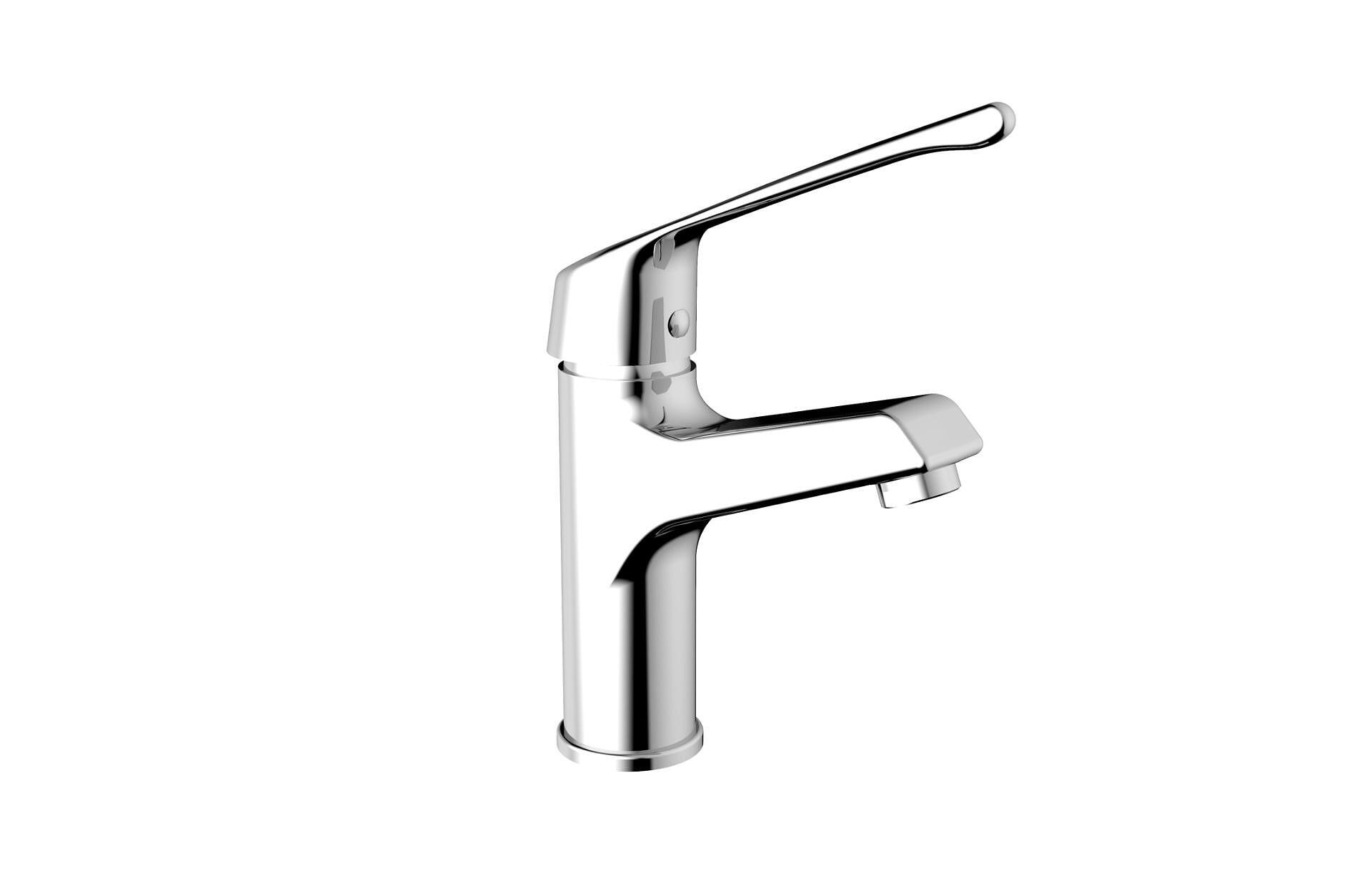 Смесител за умивалник Helios-N с медицинска ръкохватка, Fayans, баня, онлайн  

4