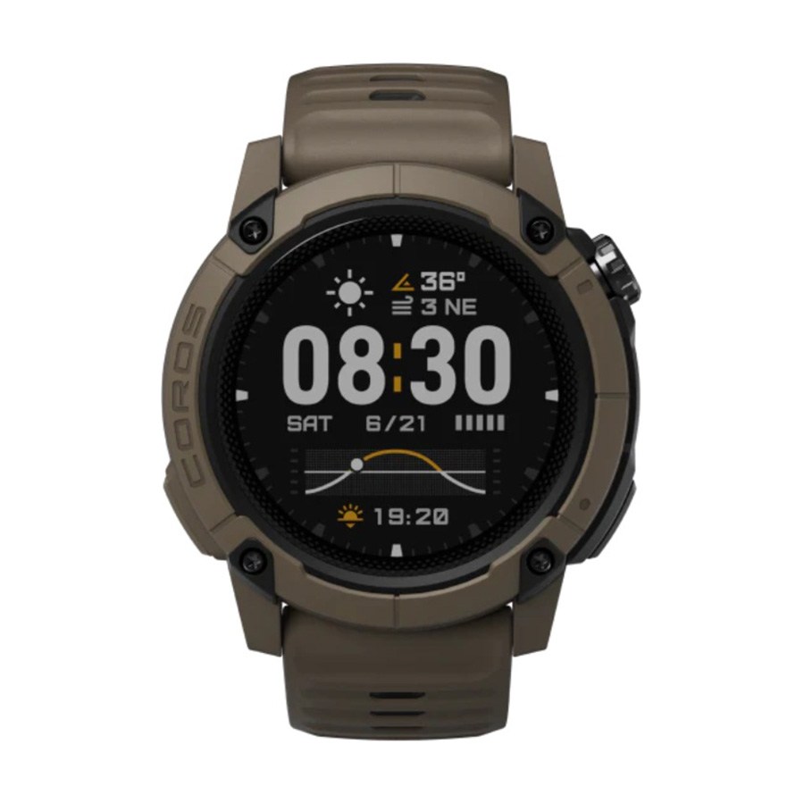 Смарт часовник Coros Nomad 48 мм Mineral Brown, спортен стил, за активни мъже, водоустойчив  

8