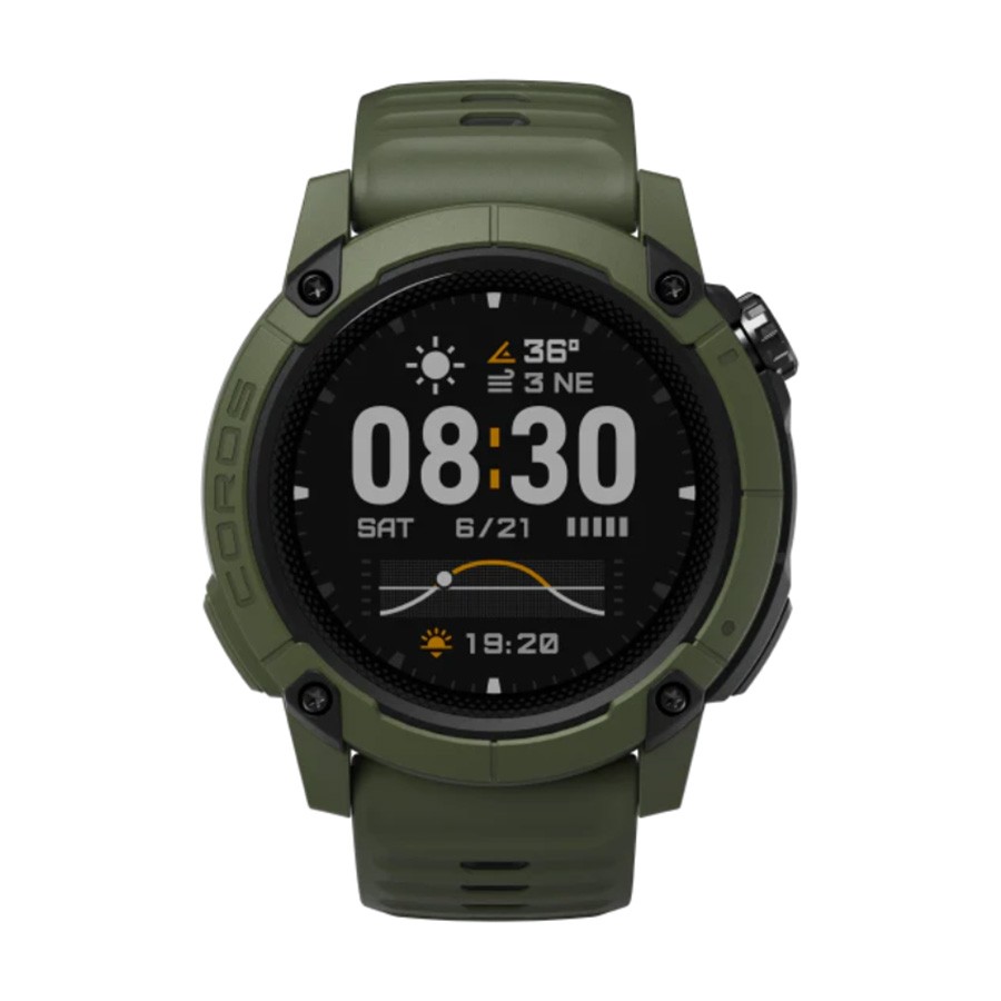 Смарт часовник Coros Nomad 48 мм Mineral Green, спортен дизайн, за мъже, водоустойчив  

6