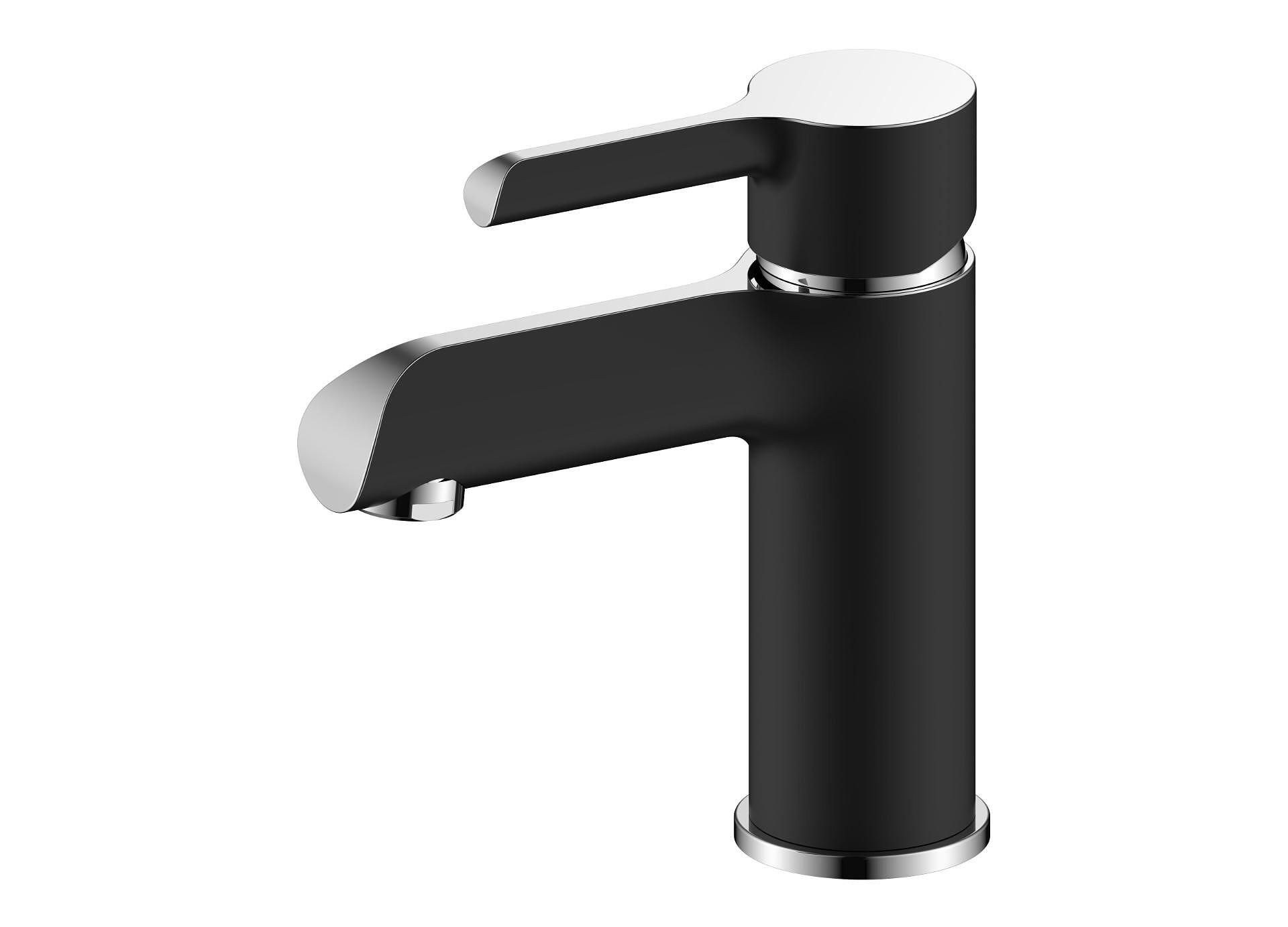 Смесител за умивалник Dalia в черен гланц и хром, Fayans, баня, онлайн купи  

2