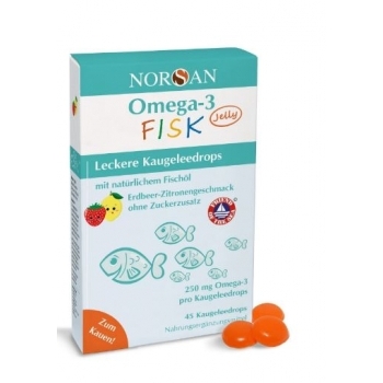 Омега-3 рибки желета, 45 броя, с вкус на ягода и лимон

14.