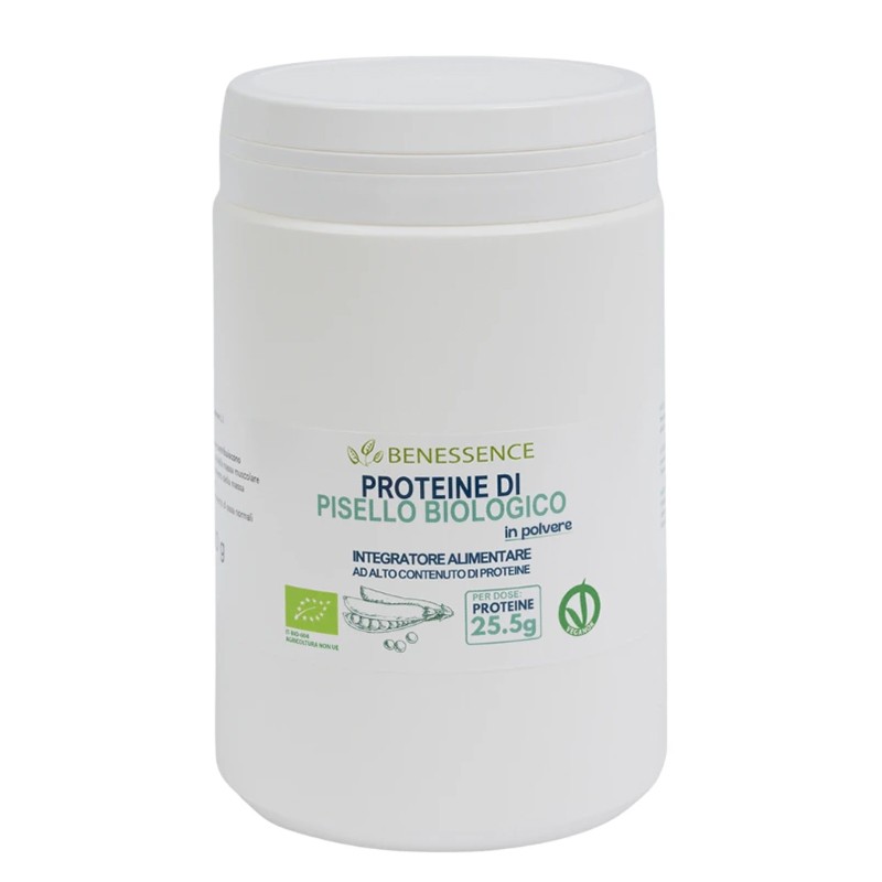 Снимка на Грахов протеин – За мускулен тонус, издръжливост и възстановяване, 500 g прах, Benessence, цена 20.25 лв