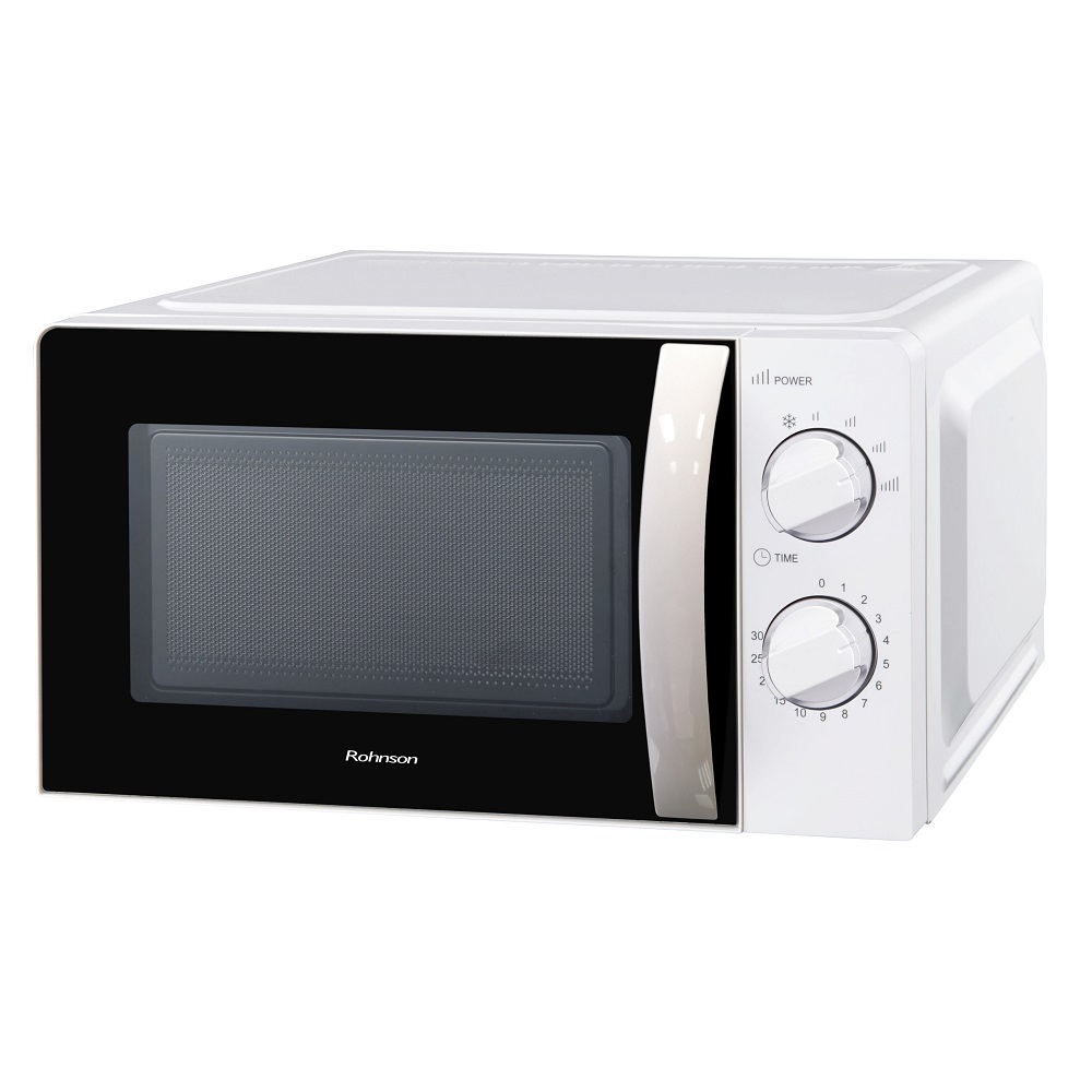 Микровълнова фурна Rohnson R-2022, 700W, 20L, 6 степени, Таймер, Бял — продуктова снимка