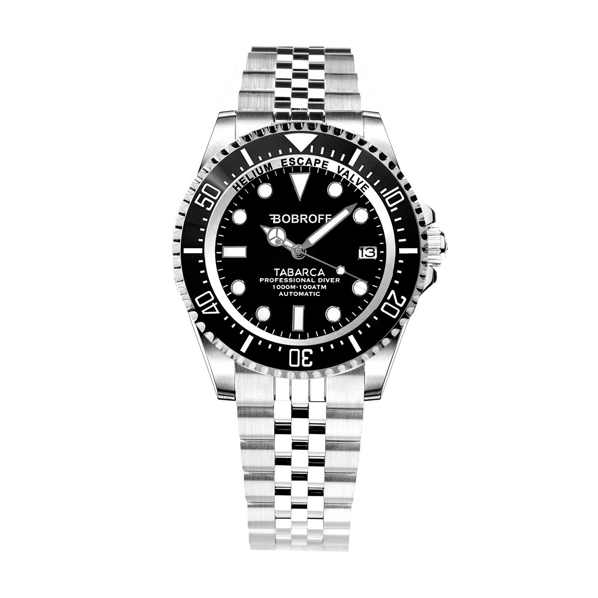 мъжки часовник Bobroff BF0001-BFSTJ със стоманен корпус, елегантна визия, луксозен модел  

10