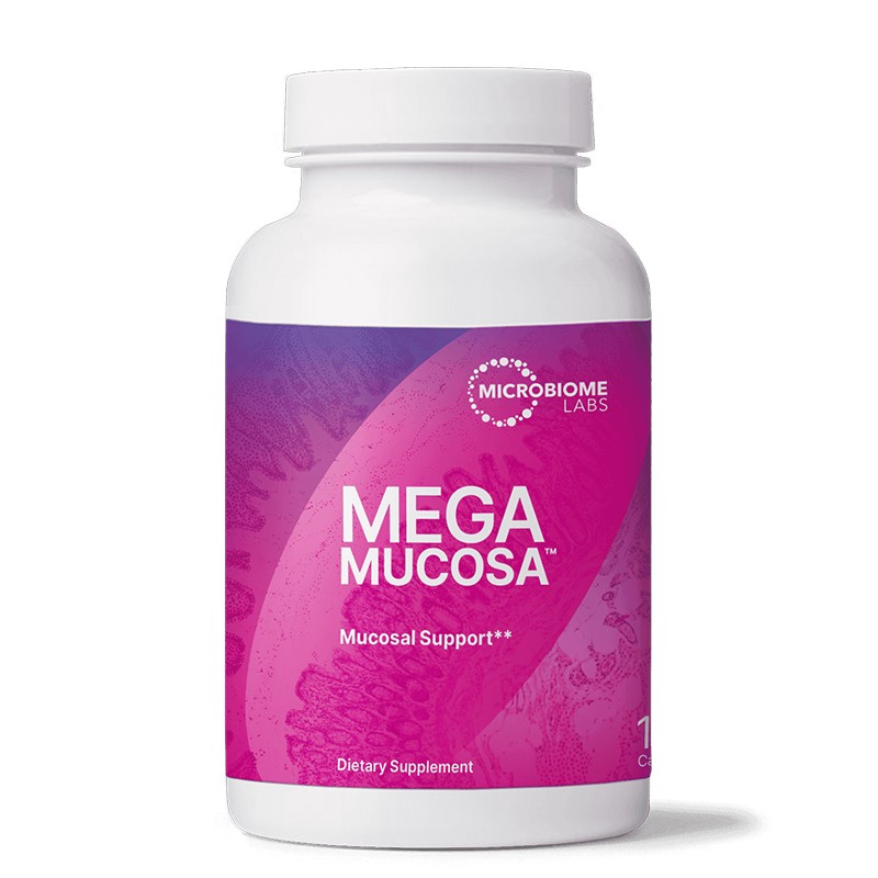 MegaMucosa – Чревен комфорт и добро храносмилане, 180 капсули — снимка на продукта от Microbiome Labs