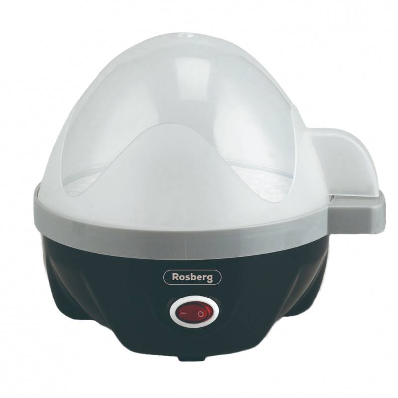 Яйцеварка Rosberg R51982A, 350W, За 7 яйца, Автоматично икзлючване със сигнал, Черен — снимка