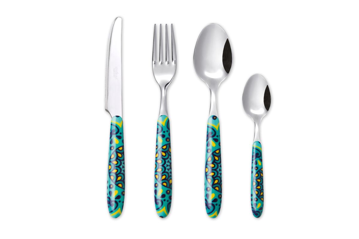 Прибори за хранене 24 части EXCELSA MANDALA MEDITERRANEO — снимка на продукта от EXCELSA