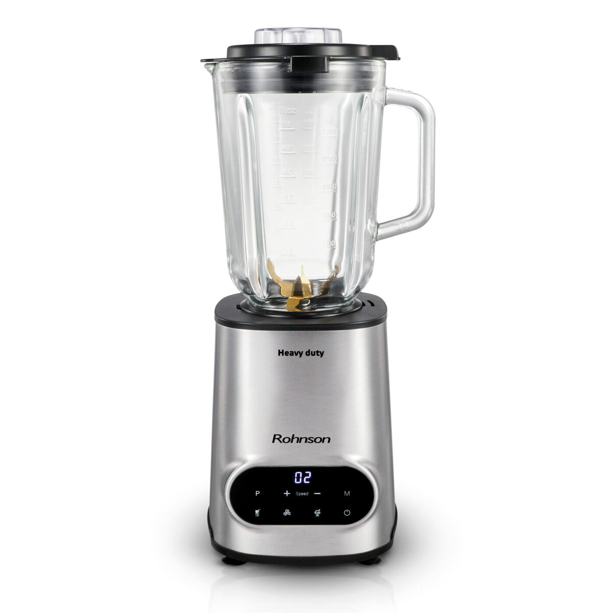 Снимка на Блендер Rohnson R-5344, 1600W, 10 скорости, 6 ножа, Титаниево покритие, Инокс, Potrebno, цена 75.75 лв