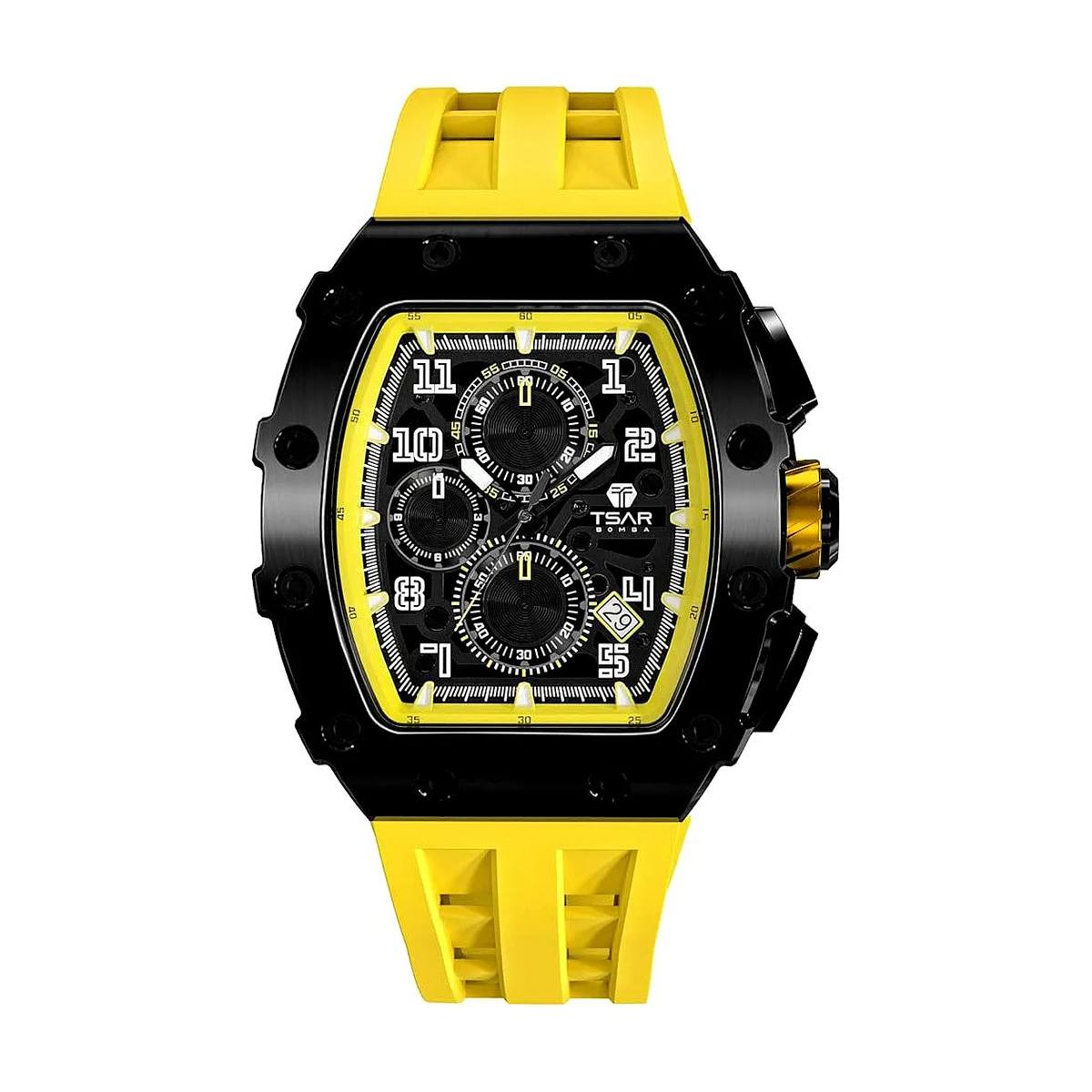 Часовник Tsar Bomba Yellow Limited TB8204QY — снимка