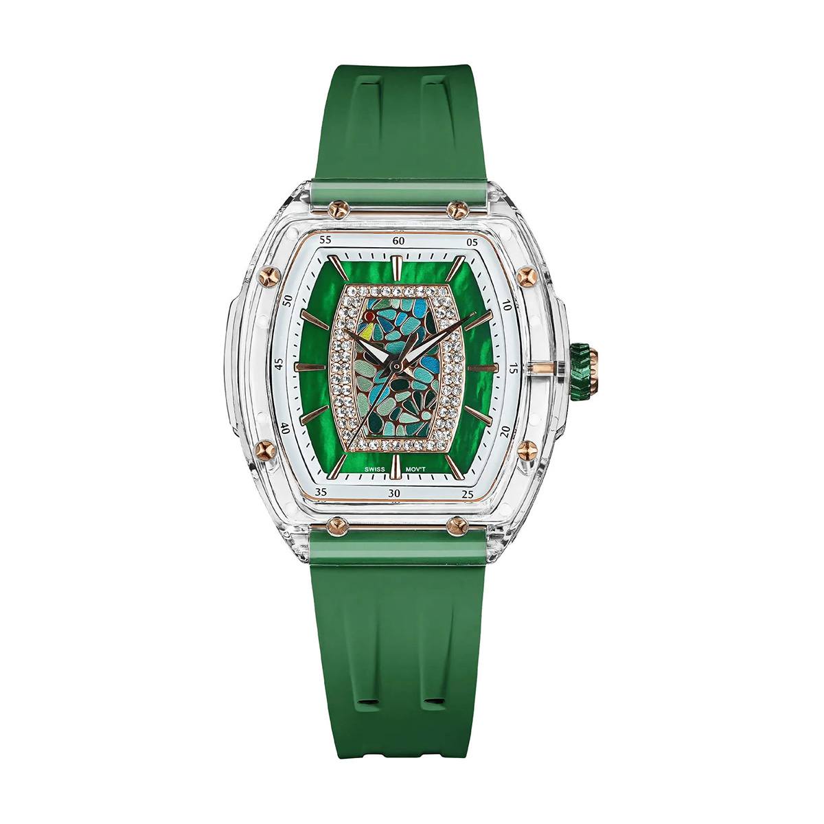 Часовник Tsar Bomba Crystal Chic Swiss TB8219G