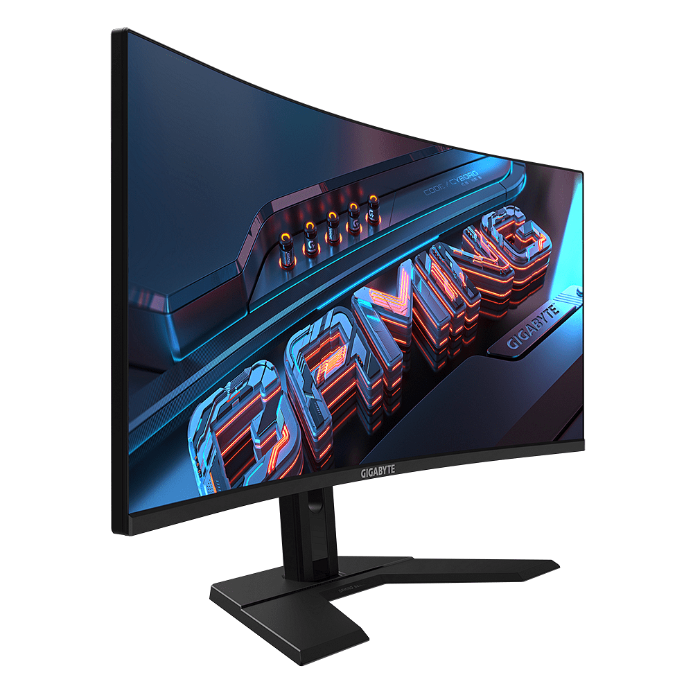 Геймърски Монитор Gigabyte GS34WQC, 34" SS VA WQHD 3840x2160, Curved 1500R, 135Hz, 1ms, HDR Ready — снимка на продукта от GIGABYTE