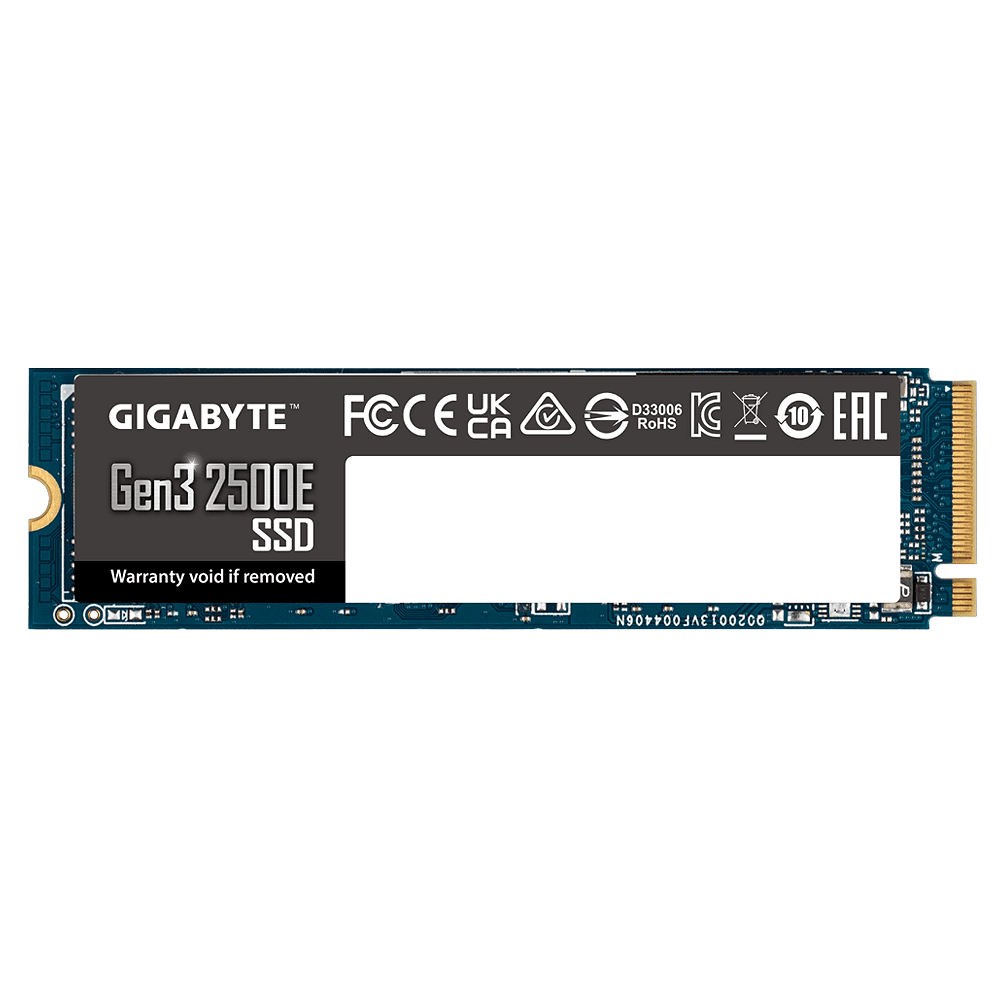 Снимка на SSD Gigabyte Gen3 2500E, 2TB, NVMe, M.2, GIGABYTE, цена 300.87 лв