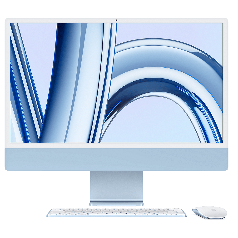 Снимка на Компютър Apple iMac 24" M3 256GB Blue mqrq3 , 24.00 , 256 SSD , 8 , Apple M3 10-Core GPU , Mac OS, APPLE, цена 3,659.00 лв