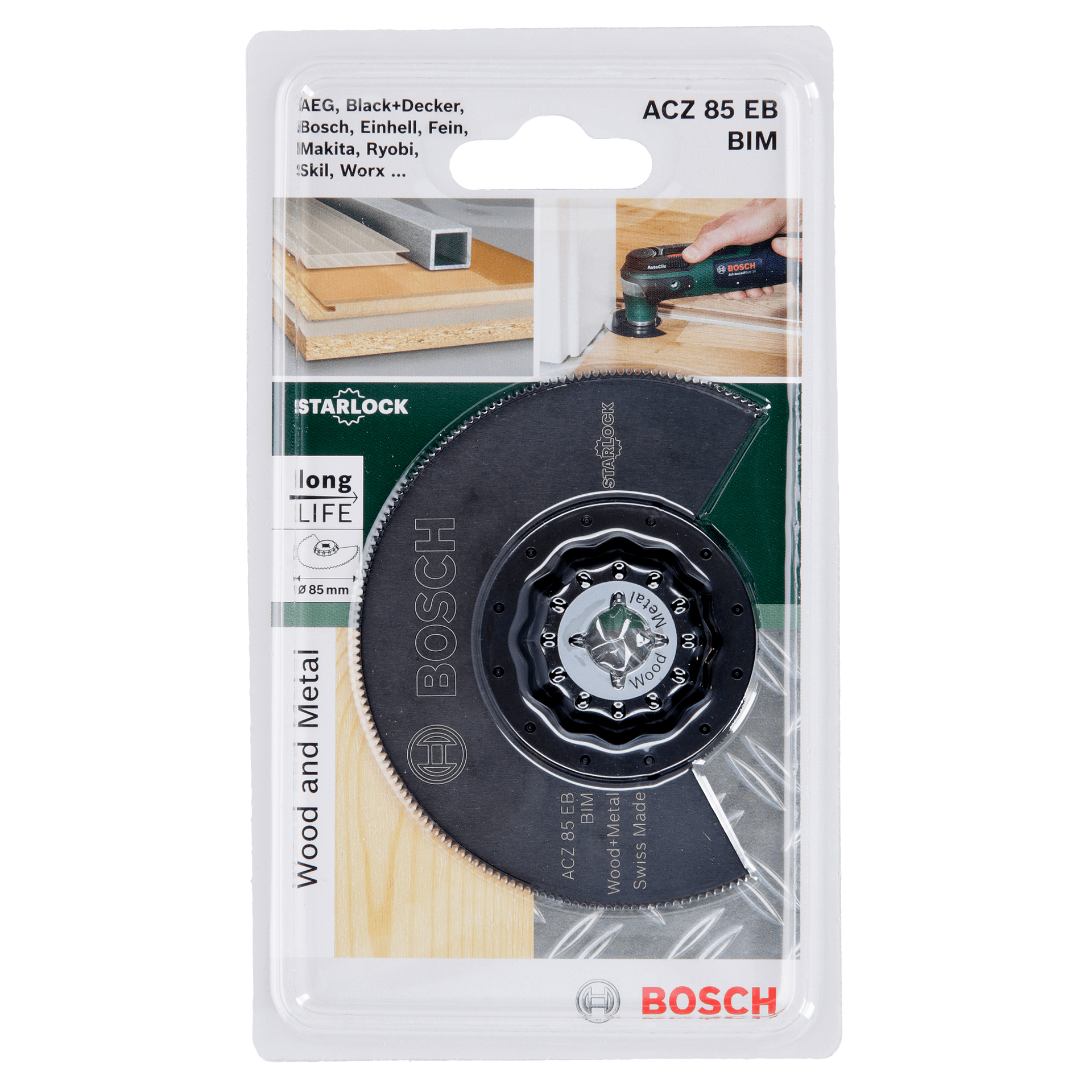 Сегментен нож дърво и метал BOSCH BIM 85 мм — снимка на продукта от Bosch