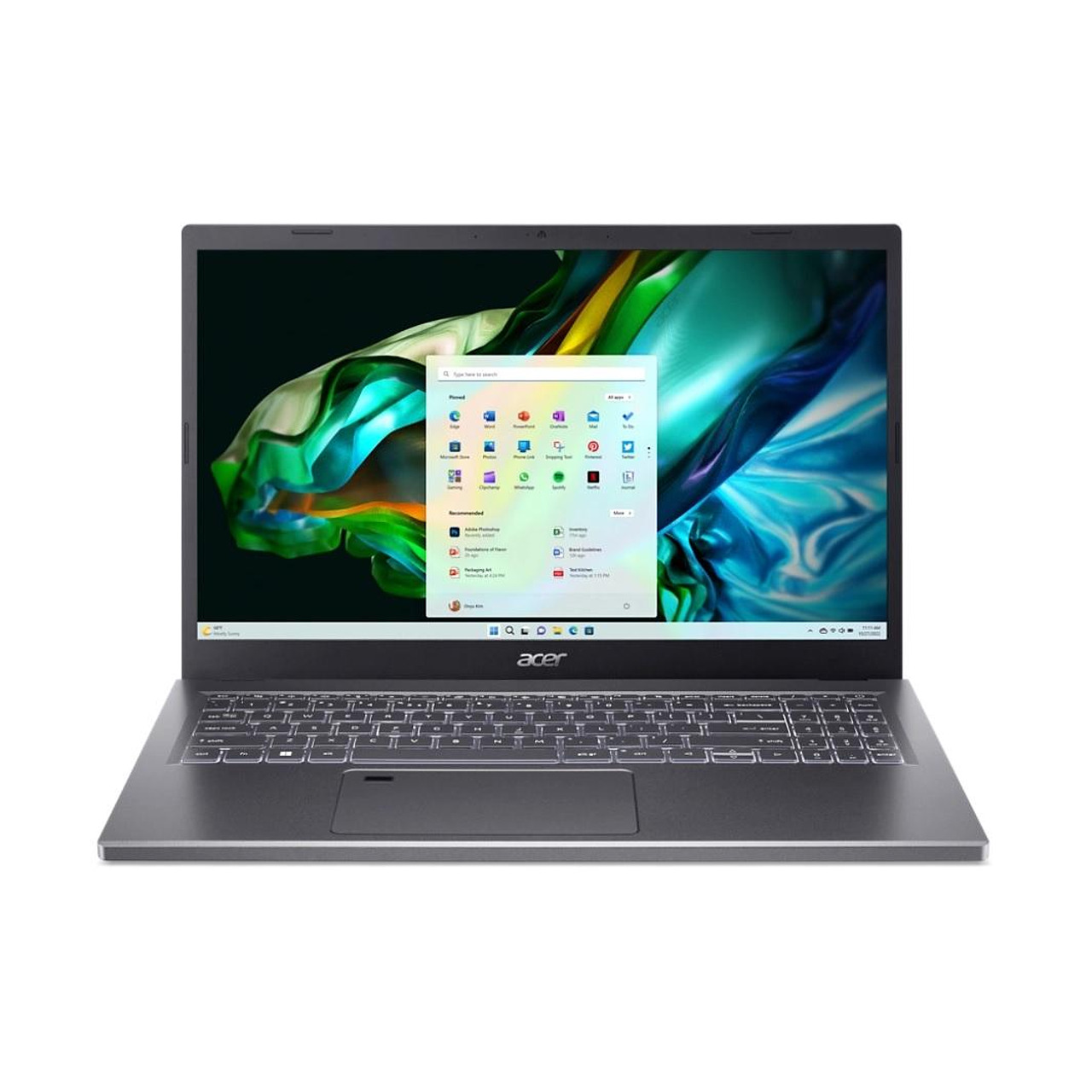 Лаптоп ACER ASPIRE 5 A515-58M-772S NX.KHGEX.00N , 15.60 , Intel Core i7-1355U (10 cores) , 1000GB SSD , 32 , Intel Iris Xe Graphics , Windows от ACER — продуктова снимка