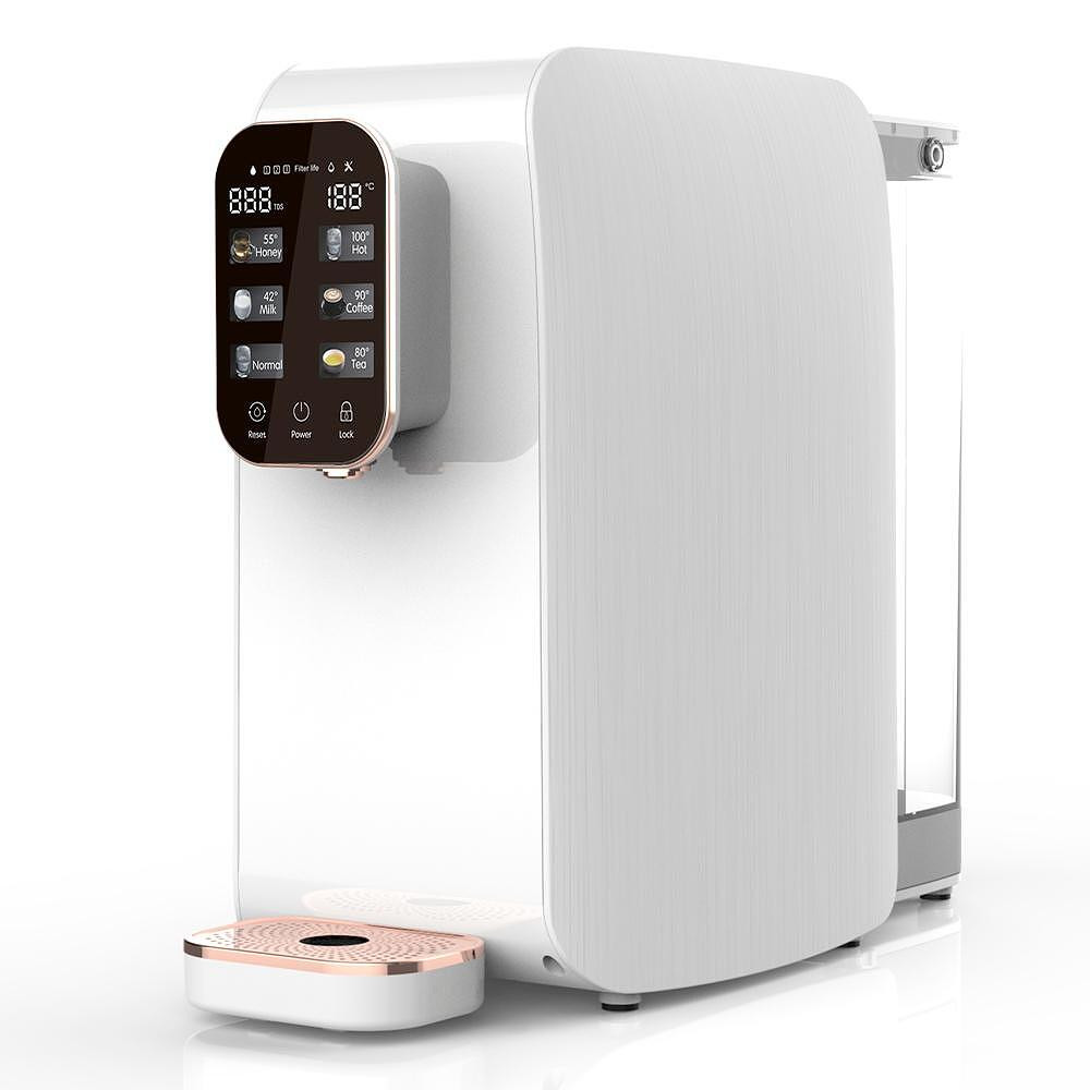 Диспенсър за пречистване и затопляне на чешмяна вода ELIXIR, 2100W, 38-99C, Обратна осмоза, Минерално обогатяване, Бял от ELIXIR — продуктова снимка