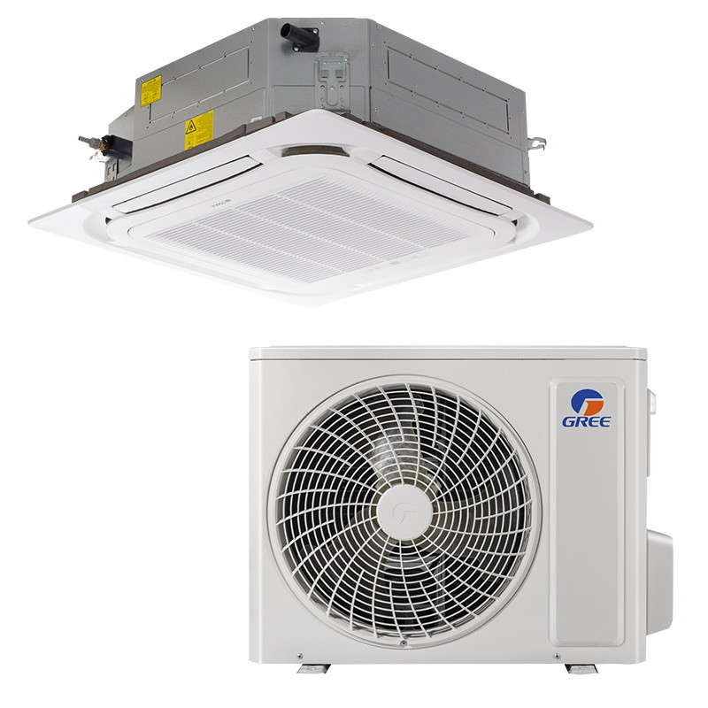 Касетъчен климатик Gree GUD100T1 + GUD100W1/NhA-S, 34000 BTU, 74 м2, A++, R-32, Бял — снимка на продукта от Gree