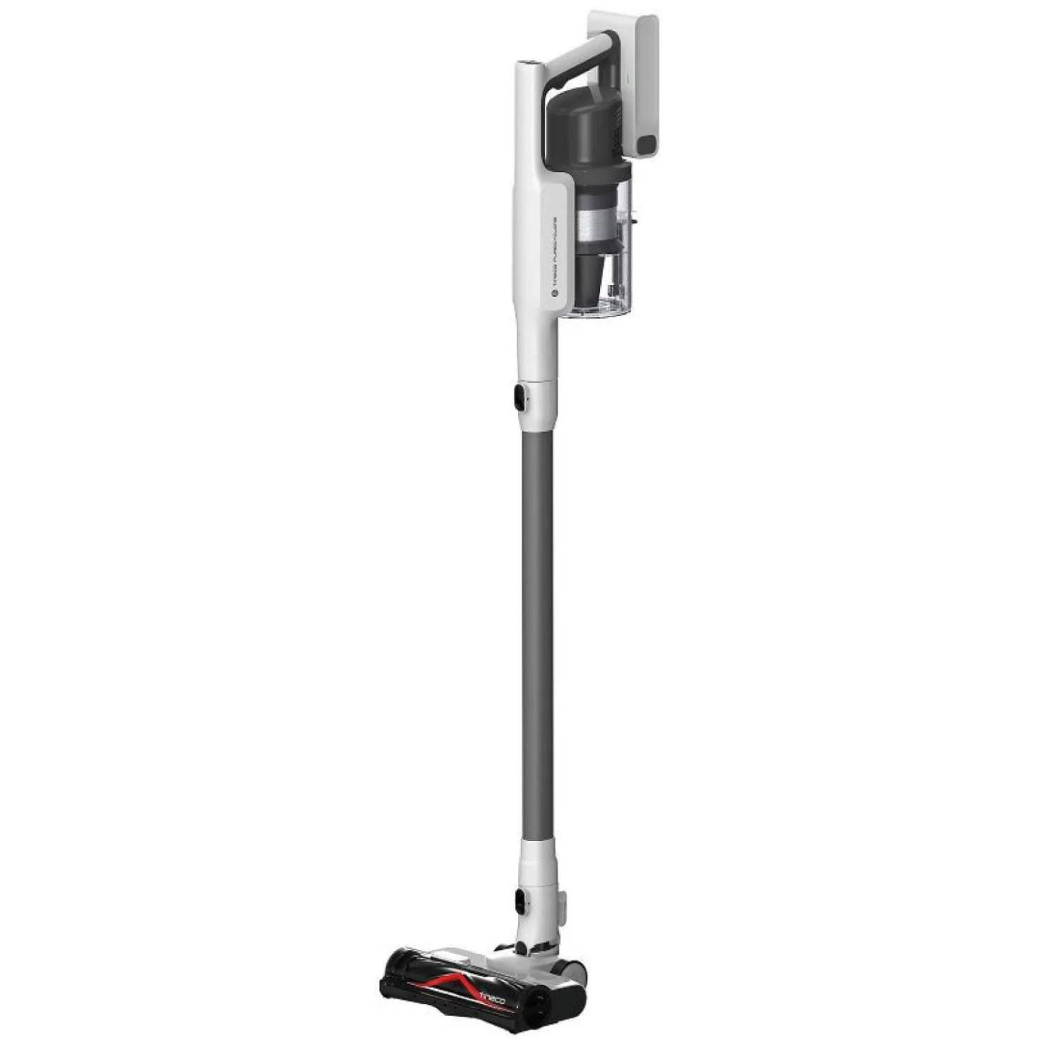 Вертикална прахосмукачка Tineco A30S Plus, 160W, 20000 Pa, 140 м2, 60 мин, 1000 мл, iLoop сензор, PureCyclone технология, LED, Бял/сив — снимка на продукта от Tineco