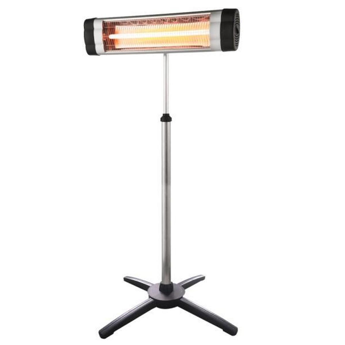 Кварцова печка ELITE IRH-0432, 2500W, 20 м2, Регулируема основа, Инфрачервен, IP-34, Регулируем термостат, Черен/сив — снимка на продукта от Elite