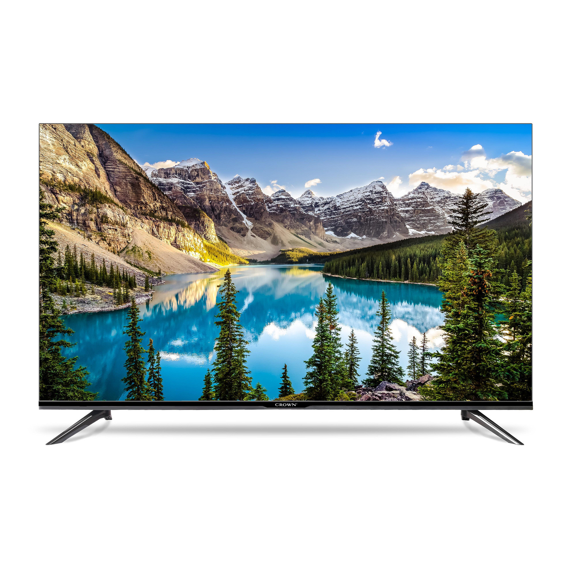 Телевизор Crown 40FB22AWF, 40", 101 см, FULL HD 1920x1080, Клас F, Android, Wi-Fi, Smart TV, Черен от Crown — продуктова снимка