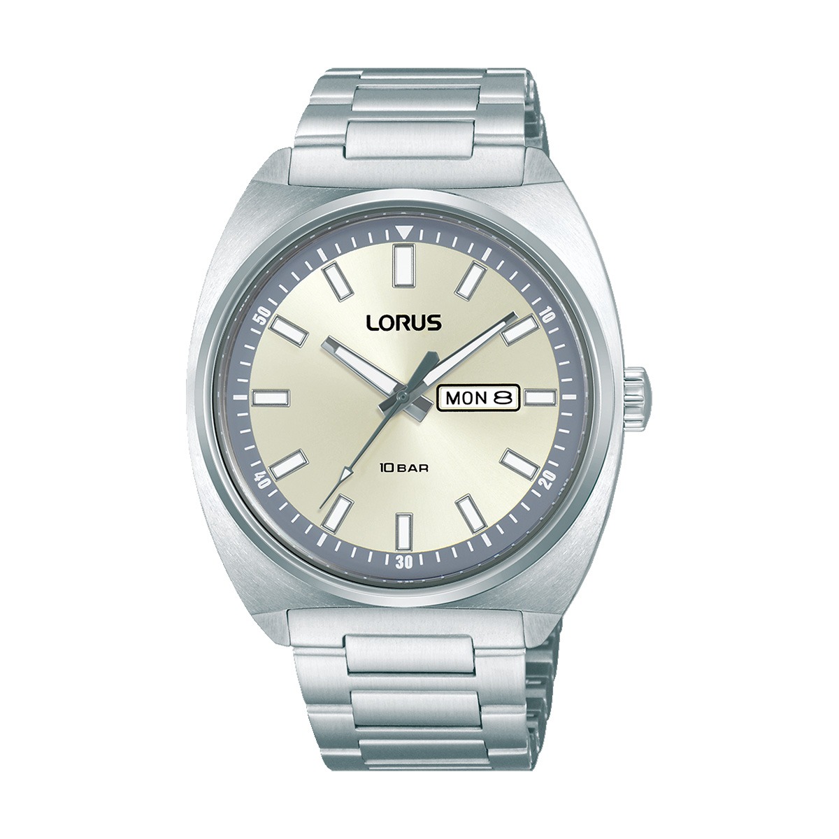 Мъжки часовник Lorus RH319BX9 с аналогов дисплей и метален корпус за ежедневна употреба  

11