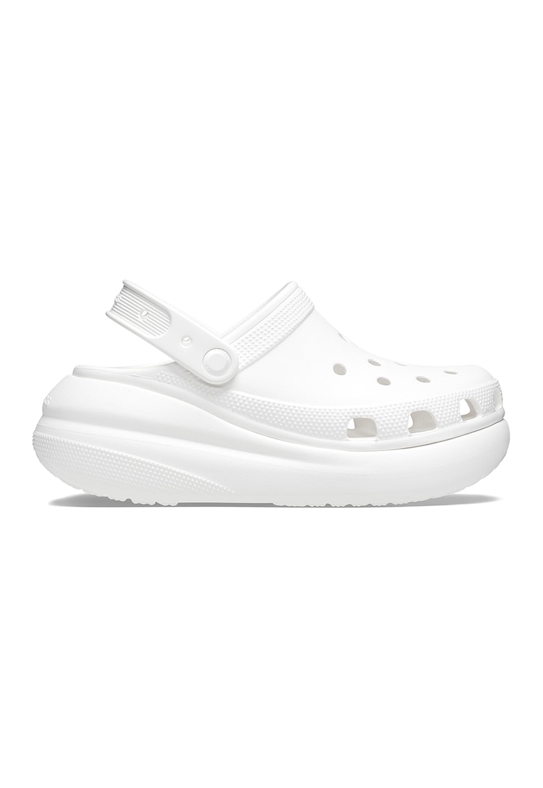 Скосен крокс Crush с каишка на петата - Бял — снимка на продукта от Crocs